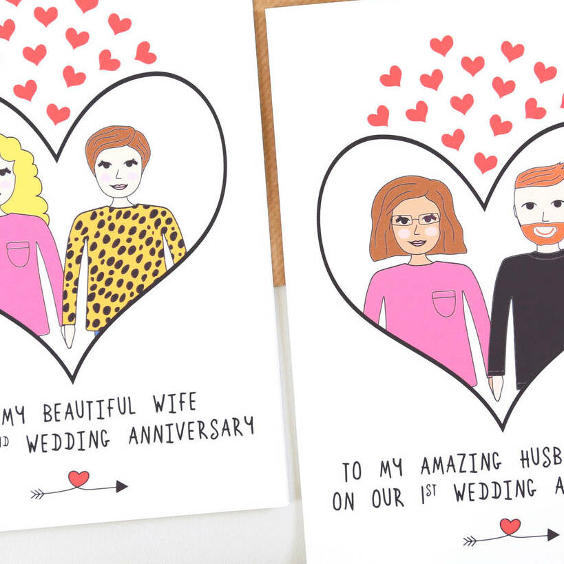 Personalised Anniversary Love Card