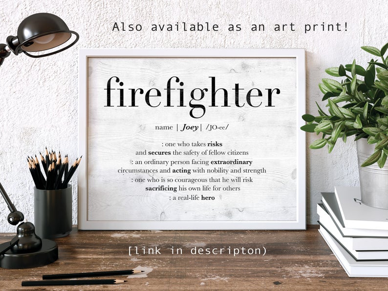 Personalized Firefighter Card