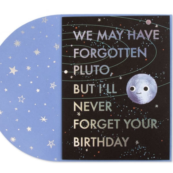 Pluto Forever Birthday Card