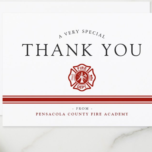 Rescue Academy Custom Thank You Card