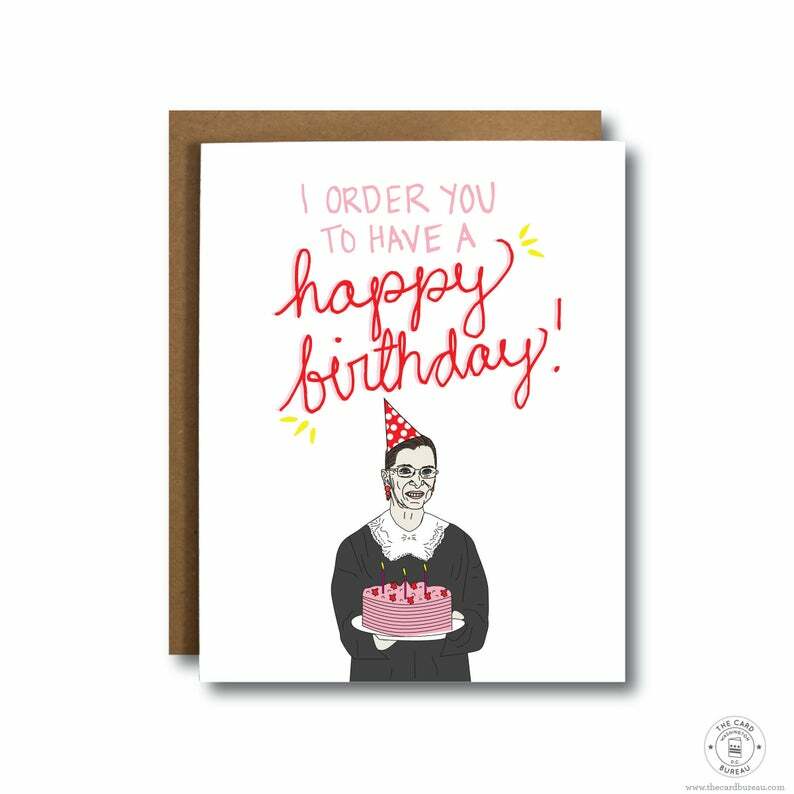 Ruth Bader Ginsburg Birthday Card