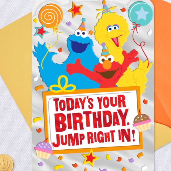 Sesame Street Birthday Card