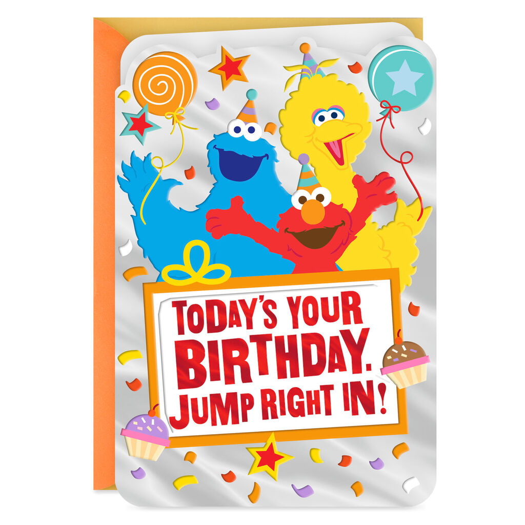 Sesame Street Birthday Card