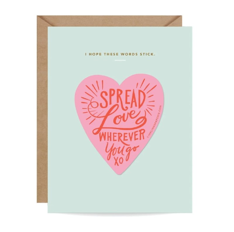 Spread Love Sticker Card