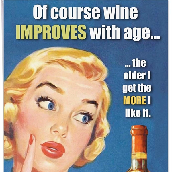 Wine Improves With Age Congratulations Card