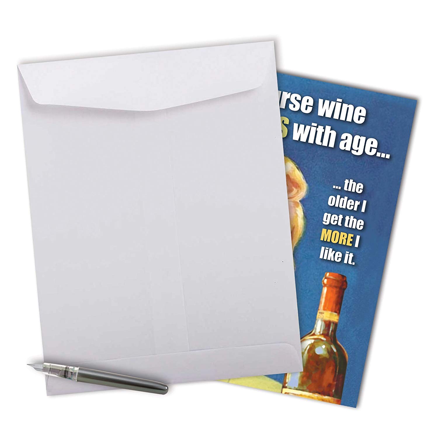 Wine Improves With Age Congratulations Card