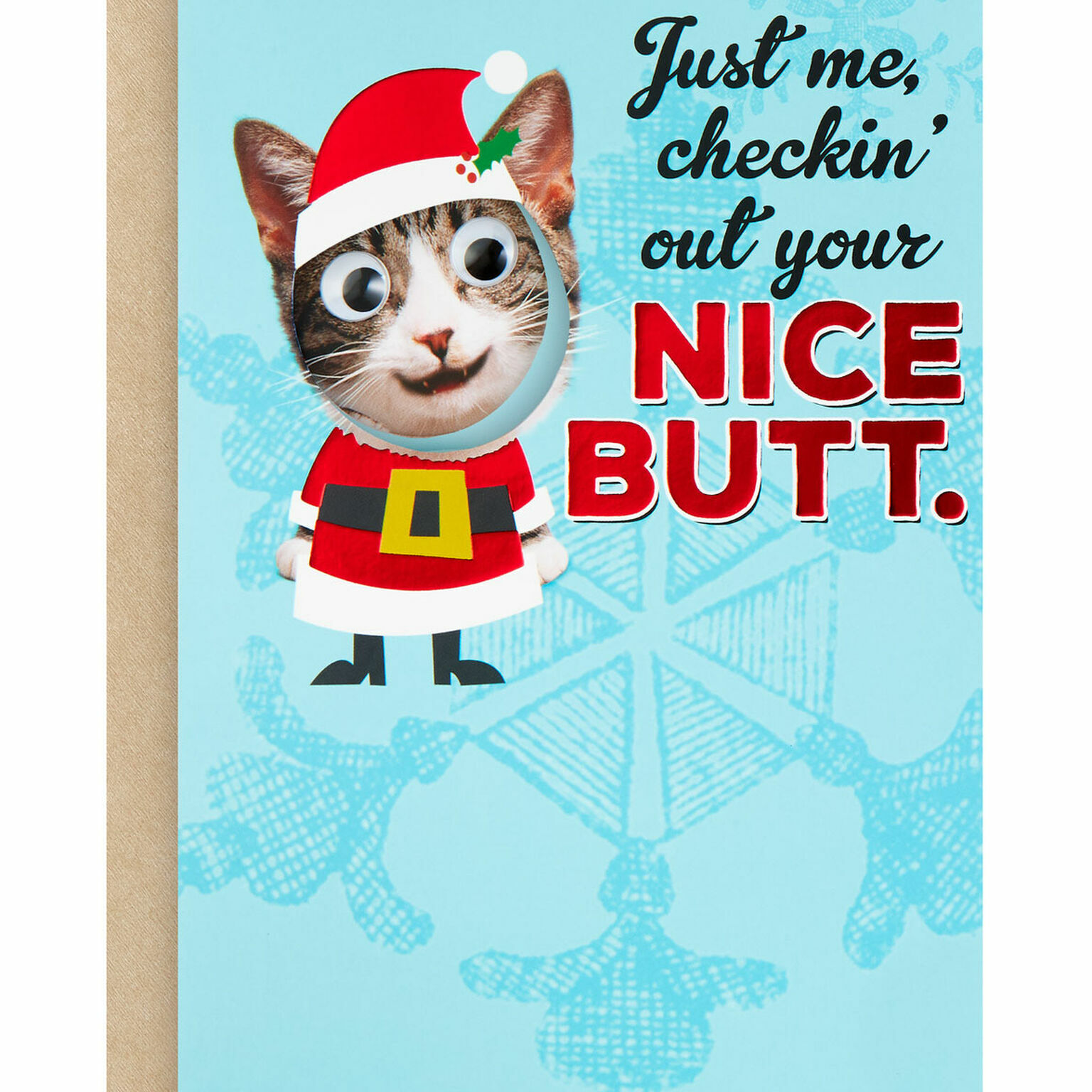 Your Nice Butt Funny Pop-Up Christmas Card