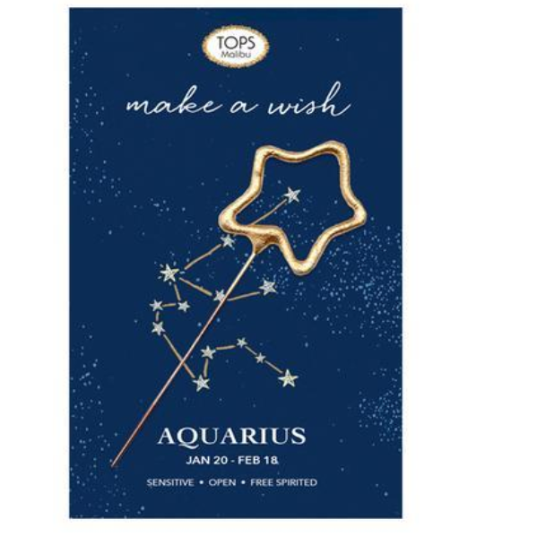 Zodiac Mini Sparkler Card