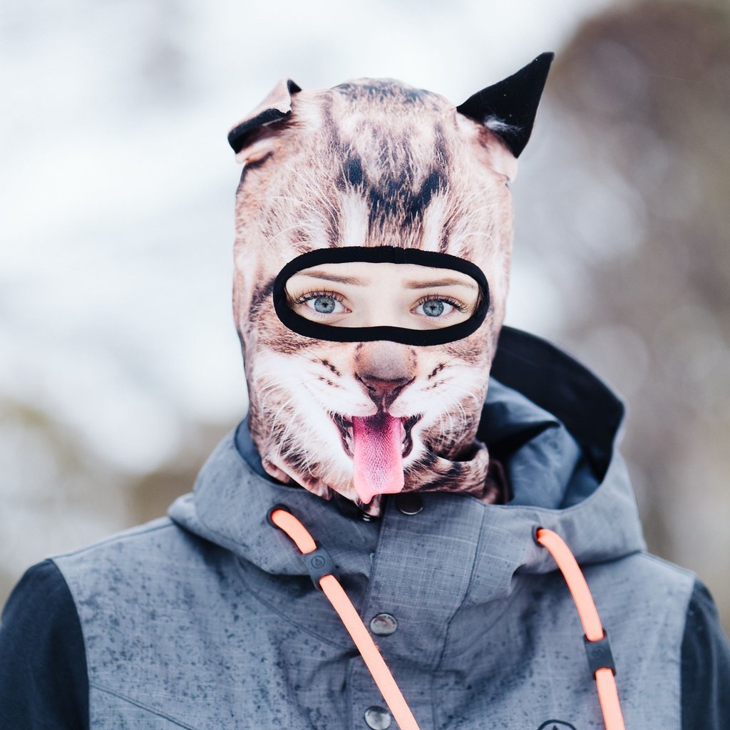 Happy Cat Ski Mask