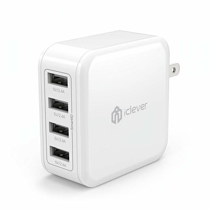 iClever 4-Port Universal USB Compact Wall Charger