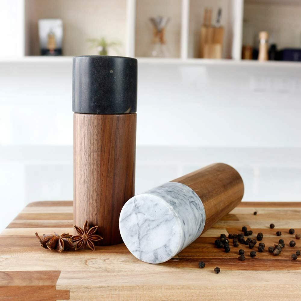 Jalz Wooden Salt and Pepper Grinder Set