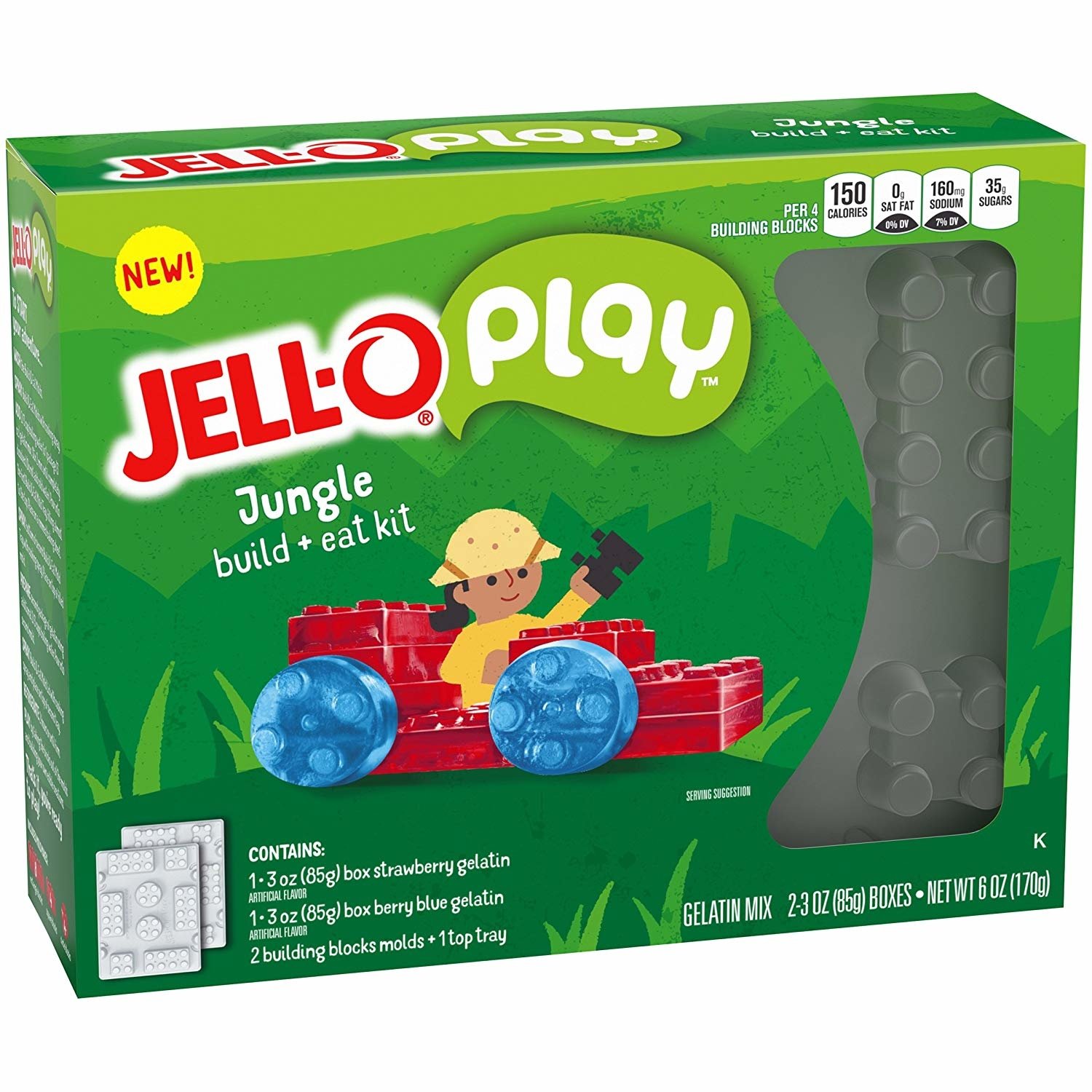 JELL-O Play Build + Eat Jungle Kit