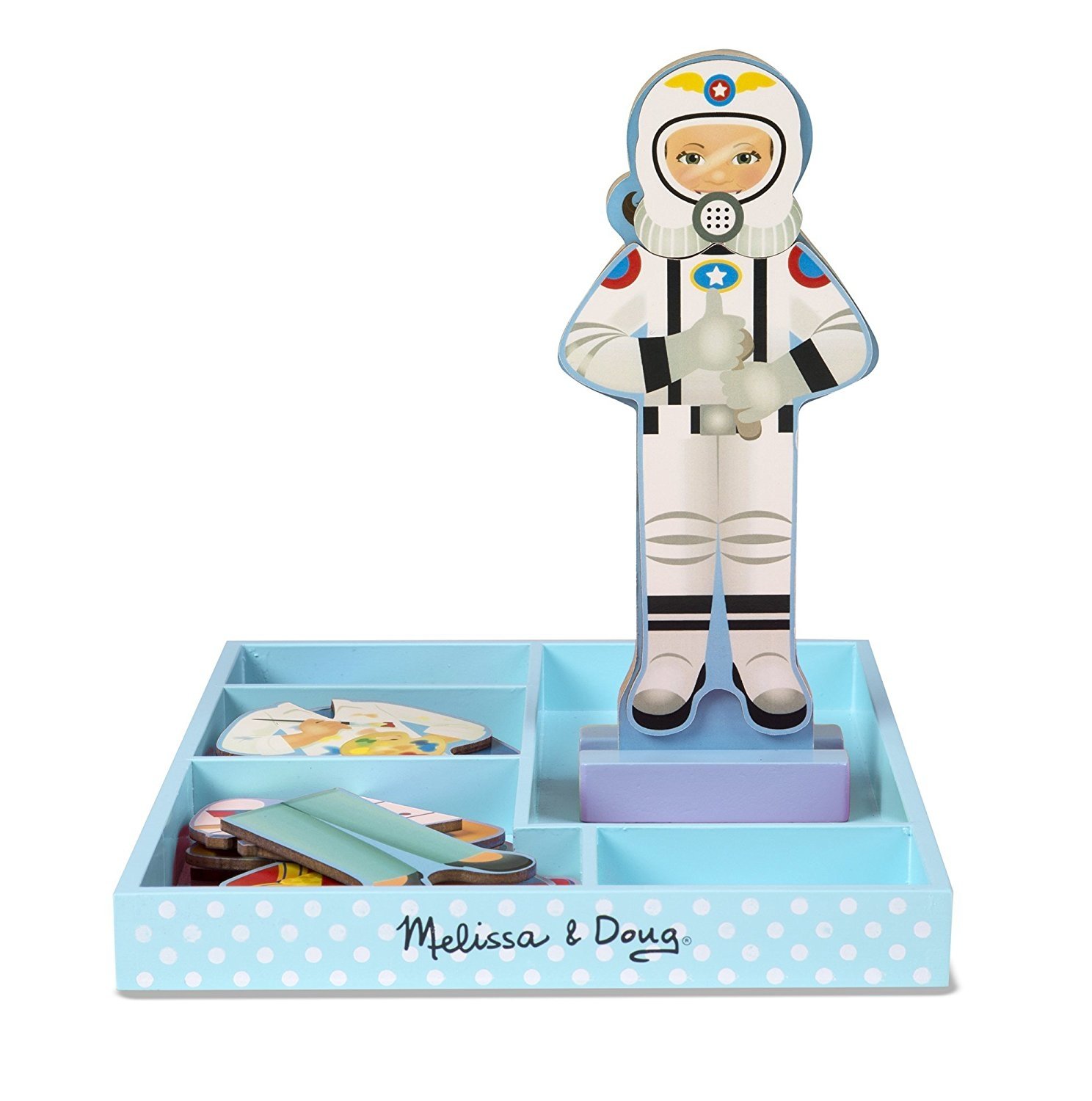 Julia Magnetic Dress-Up Wooden Doll 