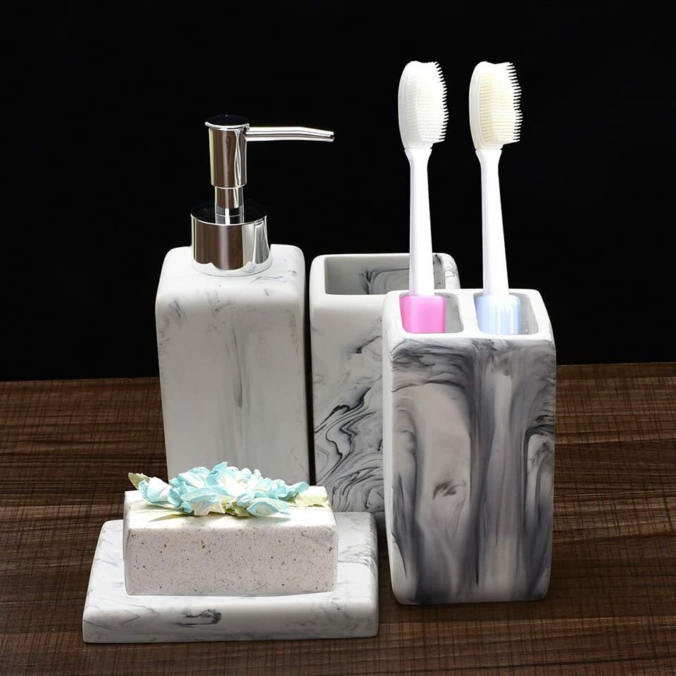 Marble Bathroom Accessories Set 