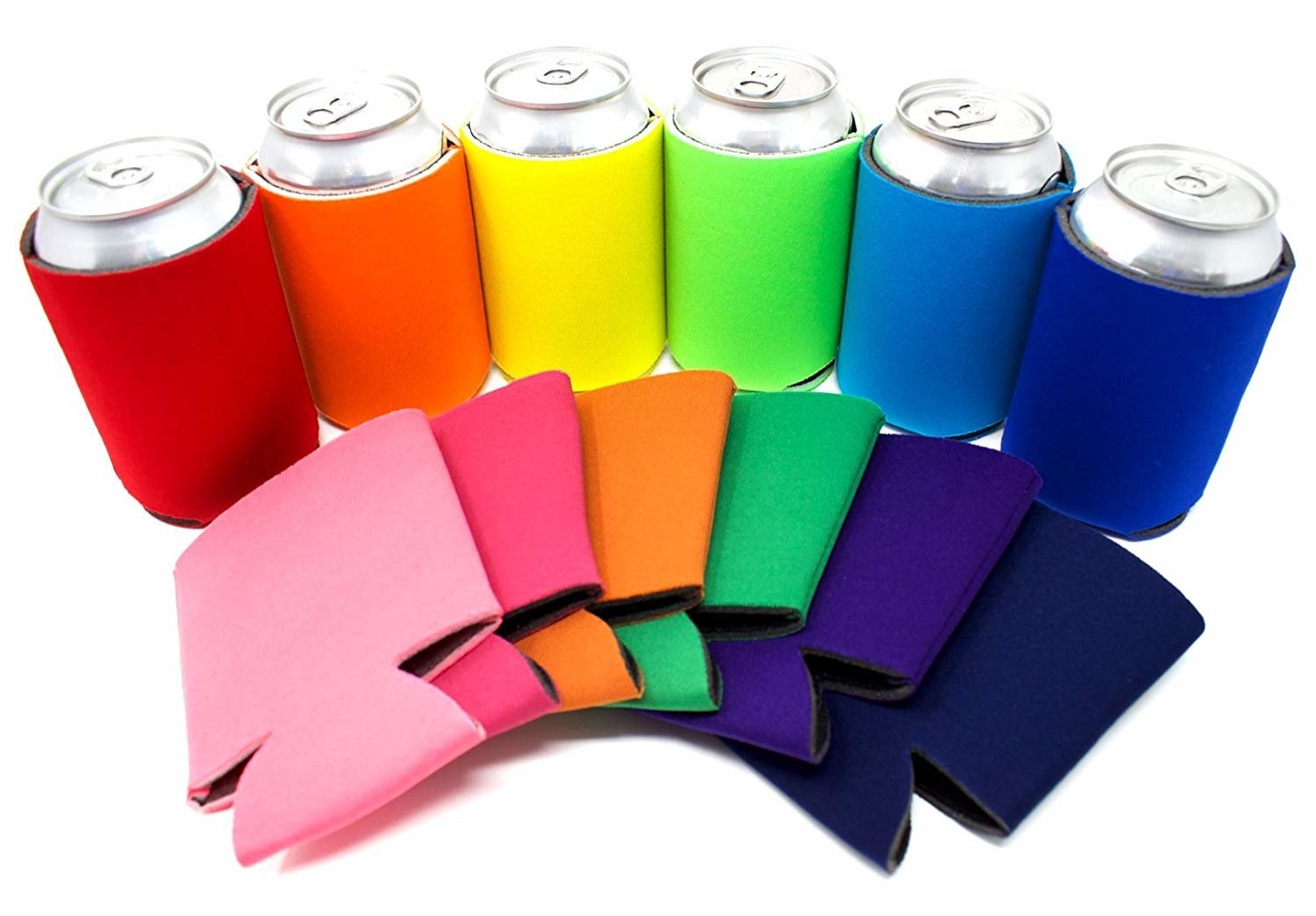 Multi Color Beer Coolies for Cans and Bottles 