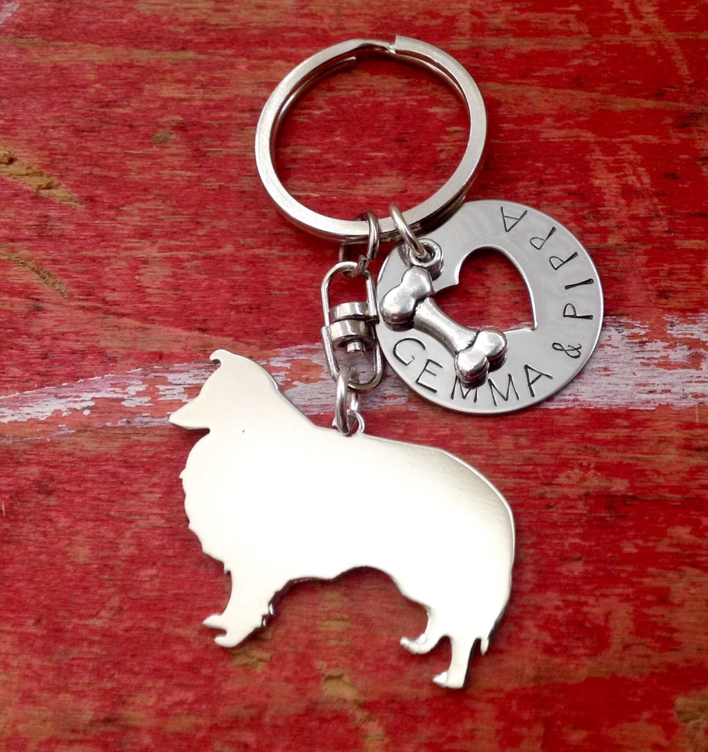 Personalized Dog Breed Keyring