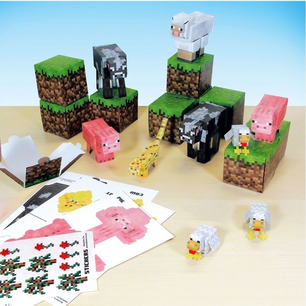 Minecraft Papercraft Animal Mobs Set - Papercraft Animal Mobs Set . shop  for Minecraft products in India.