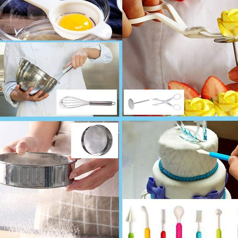 Professional Cake Decorating Supplies with Springform Cake Pans Set