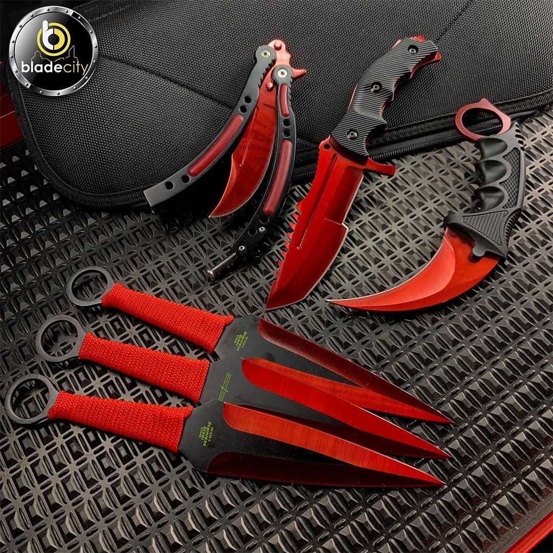 Red Fury Knife Set