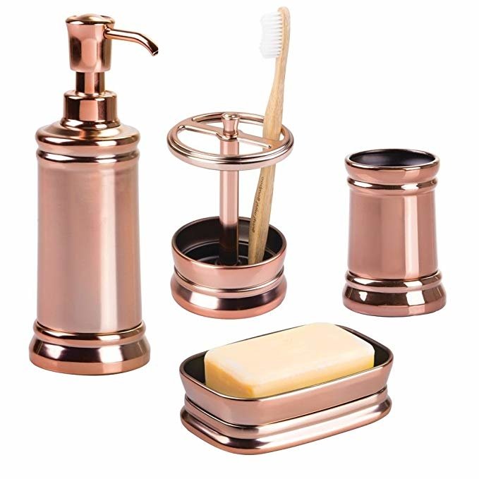 Rose Gold  Vanity & Countertop Organizer Set