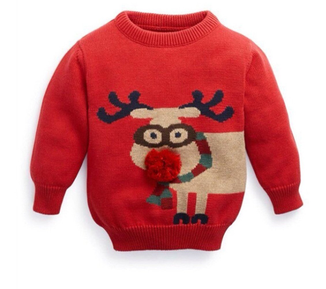 Rudolph Reindeer 3D Nose Sweater