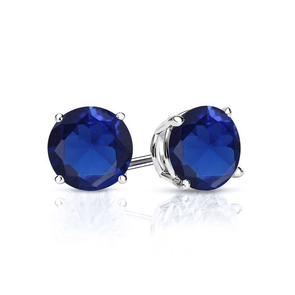 Sapphire Birthstone Stud Earrings