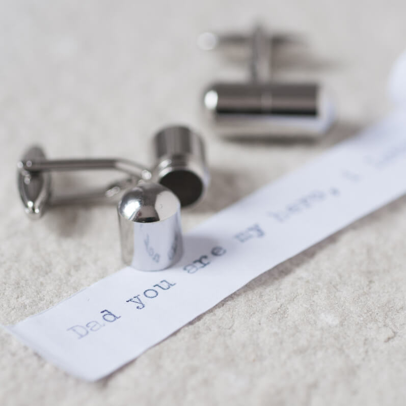 Secret Messaging Cufflinks