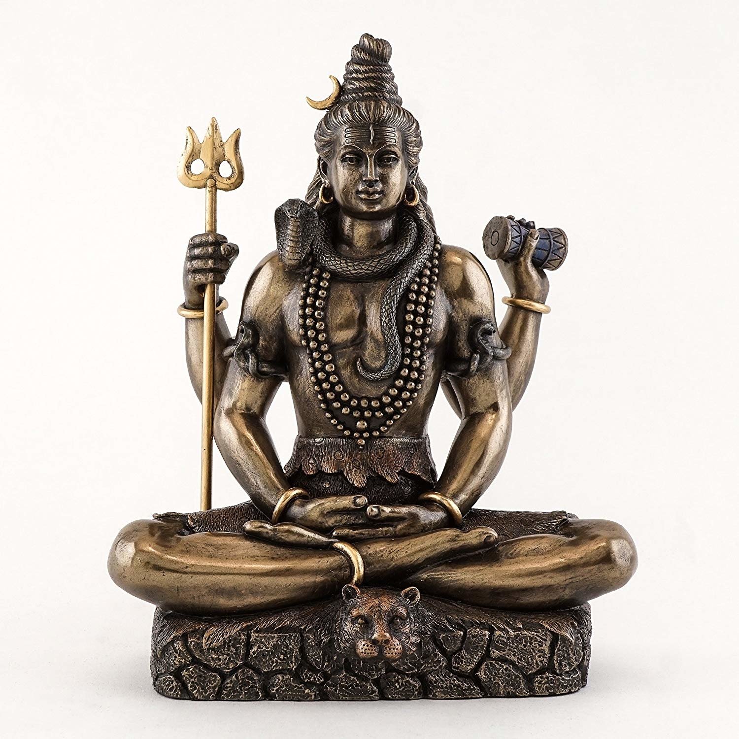 Shiva in Padmasana Lotus Pose Hindu Statue