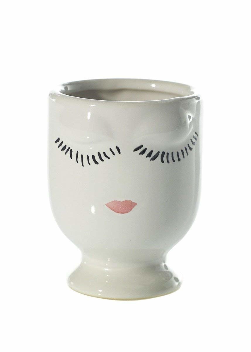 Small Celfie Face Floral Vase