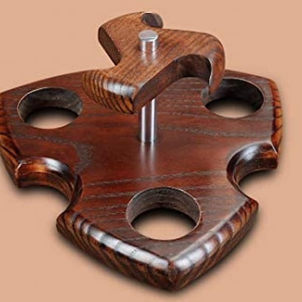 Tobacco Pipe Stand for 3 Smoking Pipes