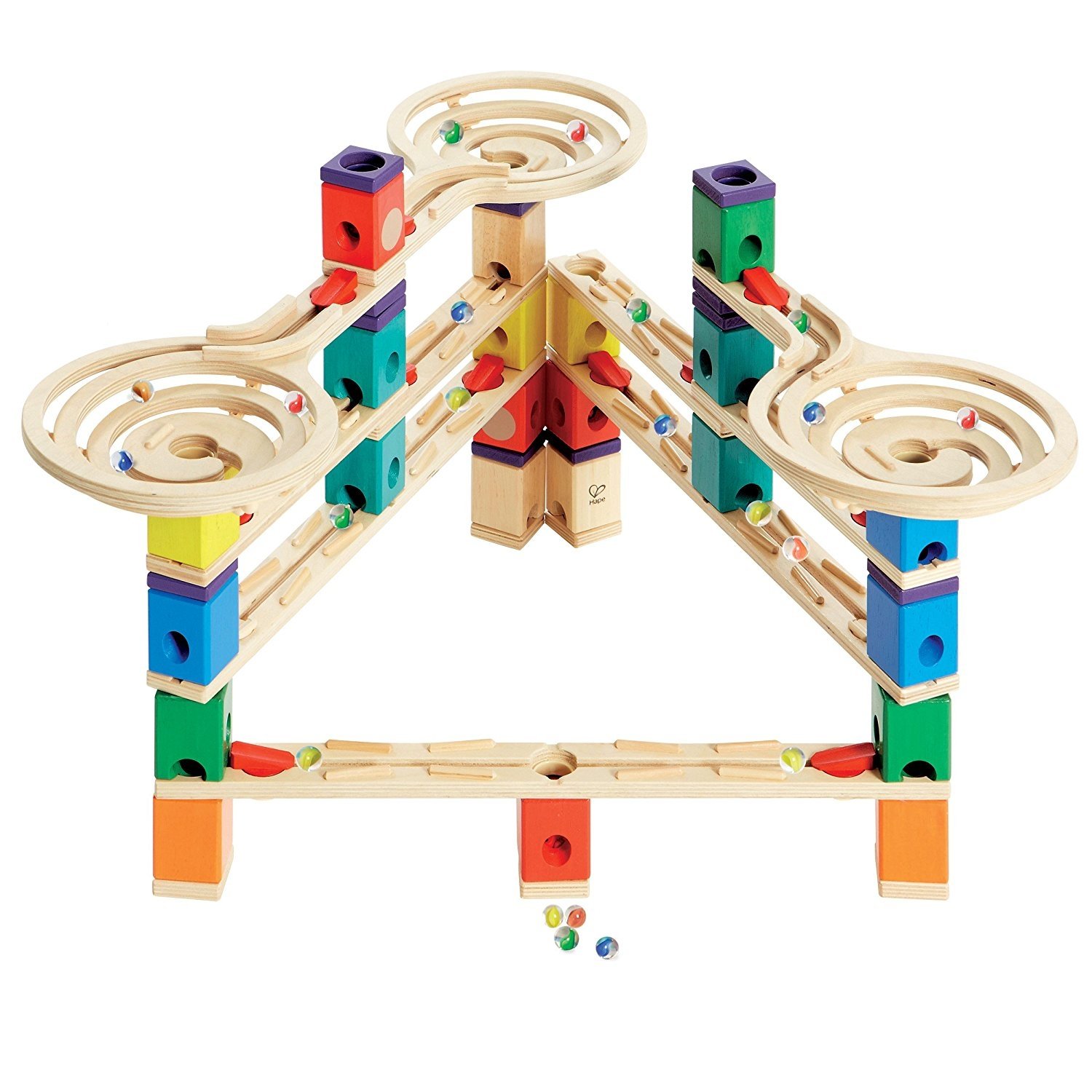 Wooden Marble Run Construction System