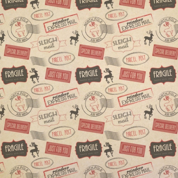 Air Mail Xmas Gift Wrap