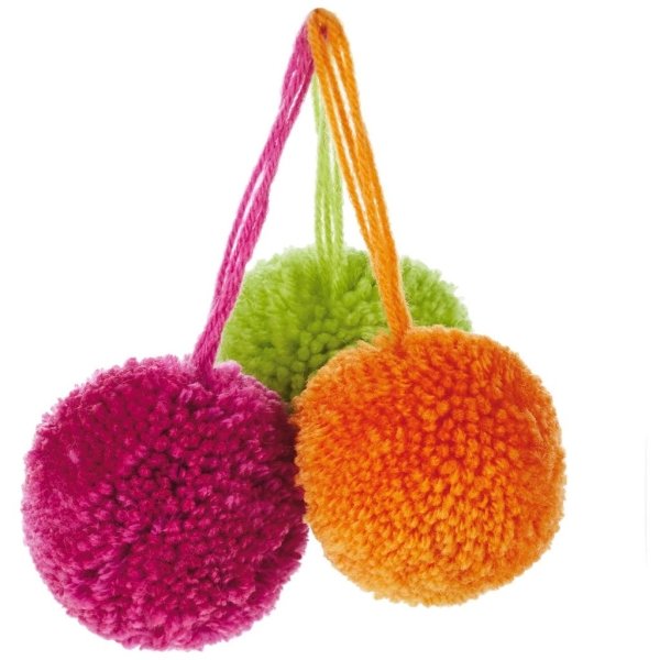 Assorted Yarn Pom-Pom Gift Bows