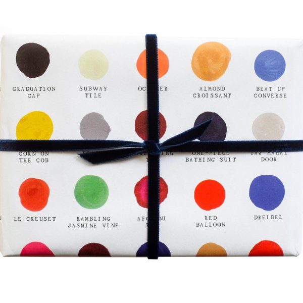 Designer Polka Dot Gift Wrap