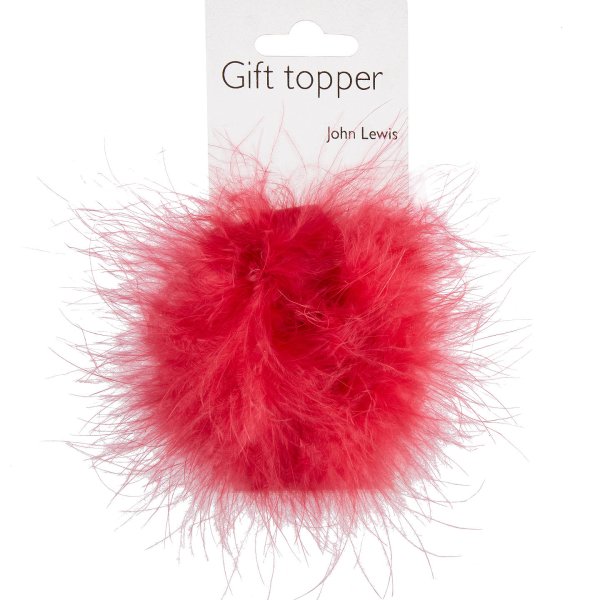 Feather Pom Pom Bow