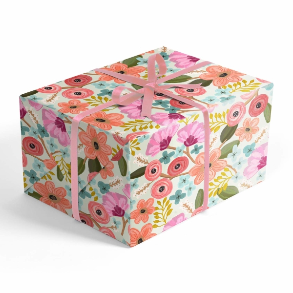 Floral Folded Wrapping Paper
