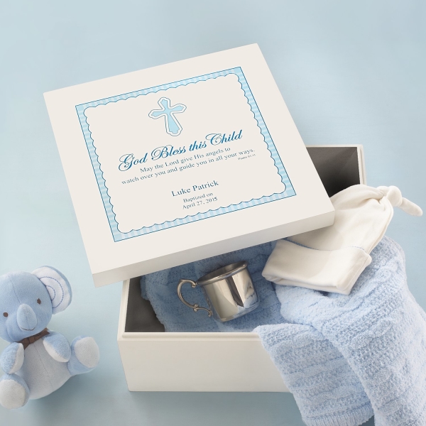 God Bless this Child Wood Keepsake Box