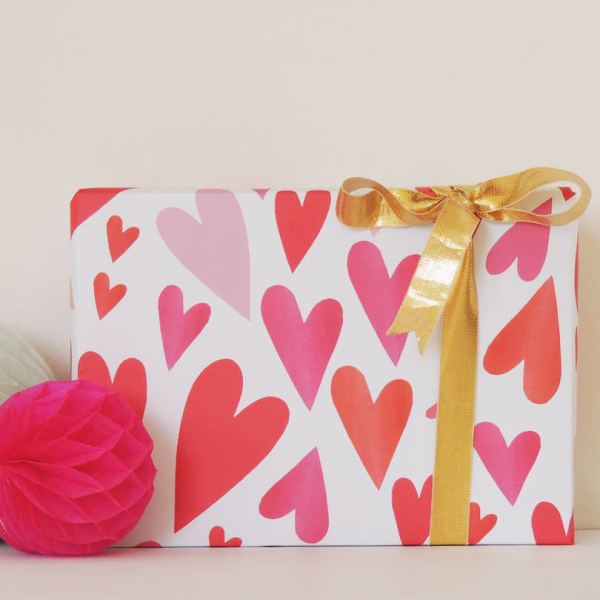 Hearts Gift Wrap