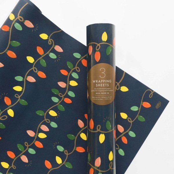 Holiday Lights Gift Wrap