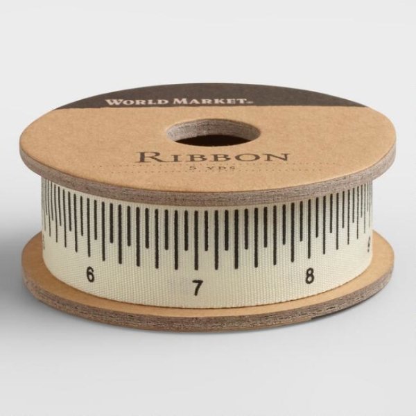 Measuring Tape Woven Ribbon