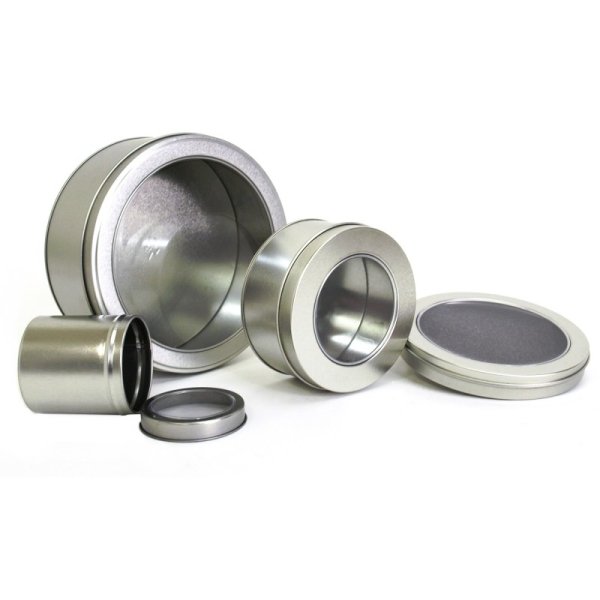 Round Metal Tin Containers