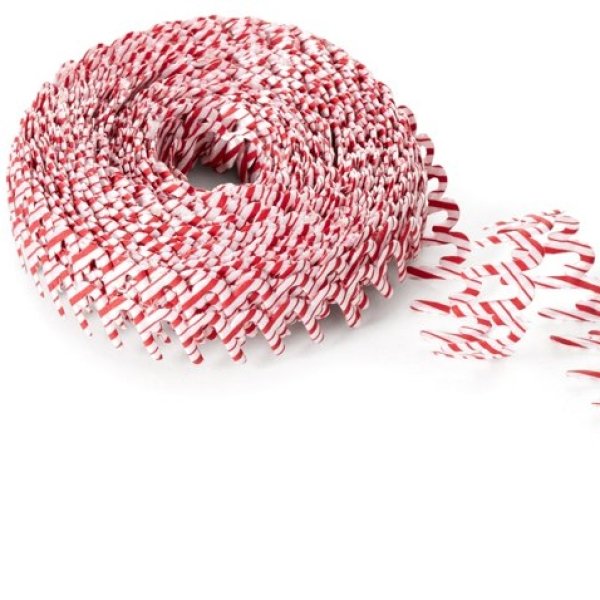 Satin Candy Cane Cut-Out Ribbon