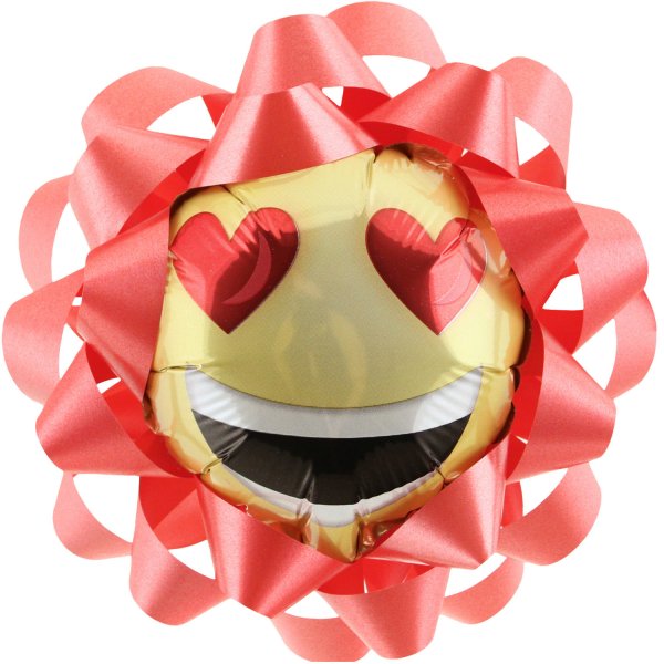 Smiley Balloon Gift Bow
