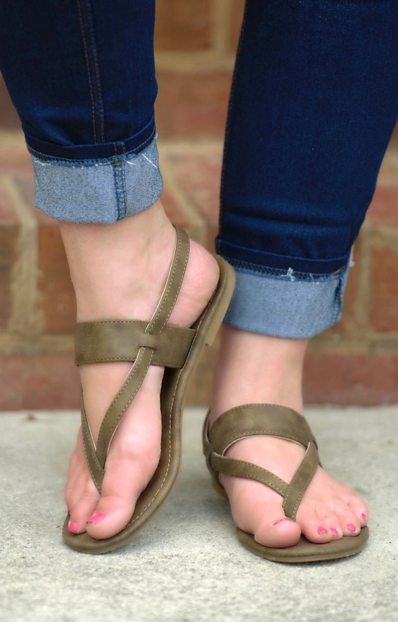 You Got It Sandals - Olive